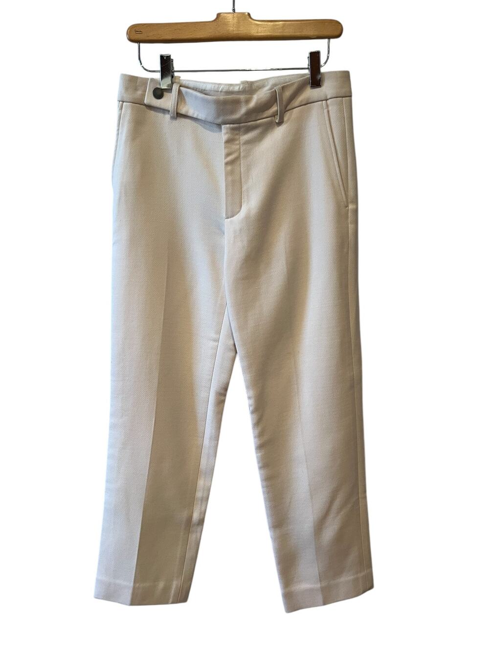 Helmut Lang Tailored Wool Career Ready Pants Winter White 6